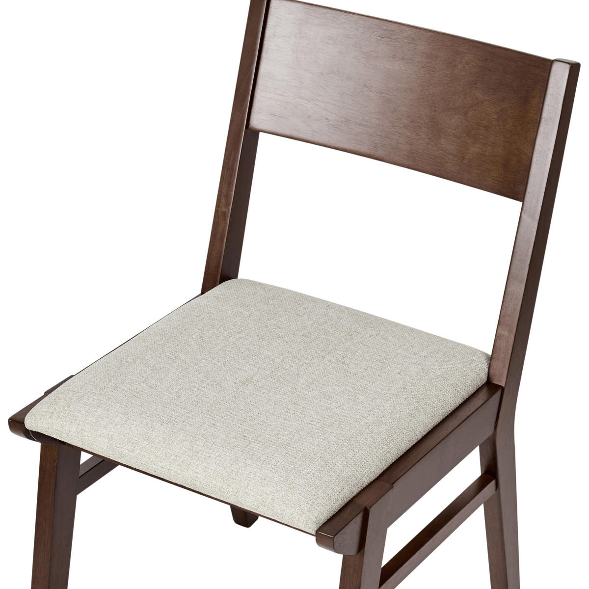 ESSZIMMERSTUHL 2er-Set Hellbeige Enola - Beige/Braun, Holz (45/80/60cm) - Beliani