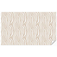 TAPETE - Abstrakt - Zebra - Beige - 400x240 cm - Beige, Papier (400/240cm) - OnlyWow