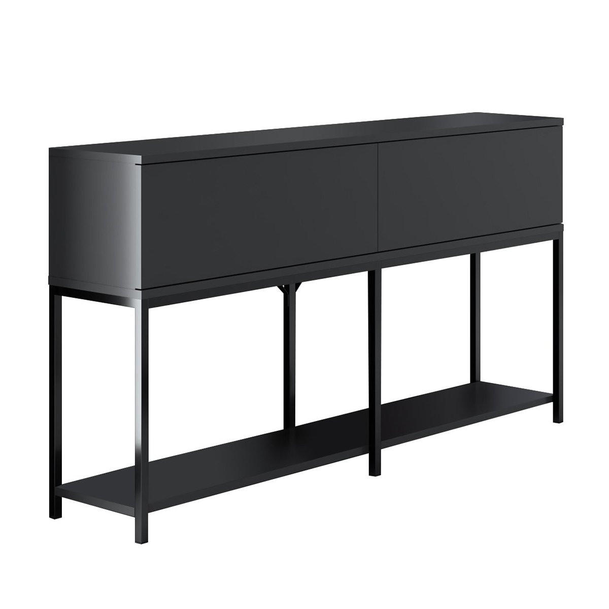 KONSOLE 2 Schwingtüren L150 cm - Lord - Anthrazit, Holzwerkstoff (150/30/80cm) - Calicosy