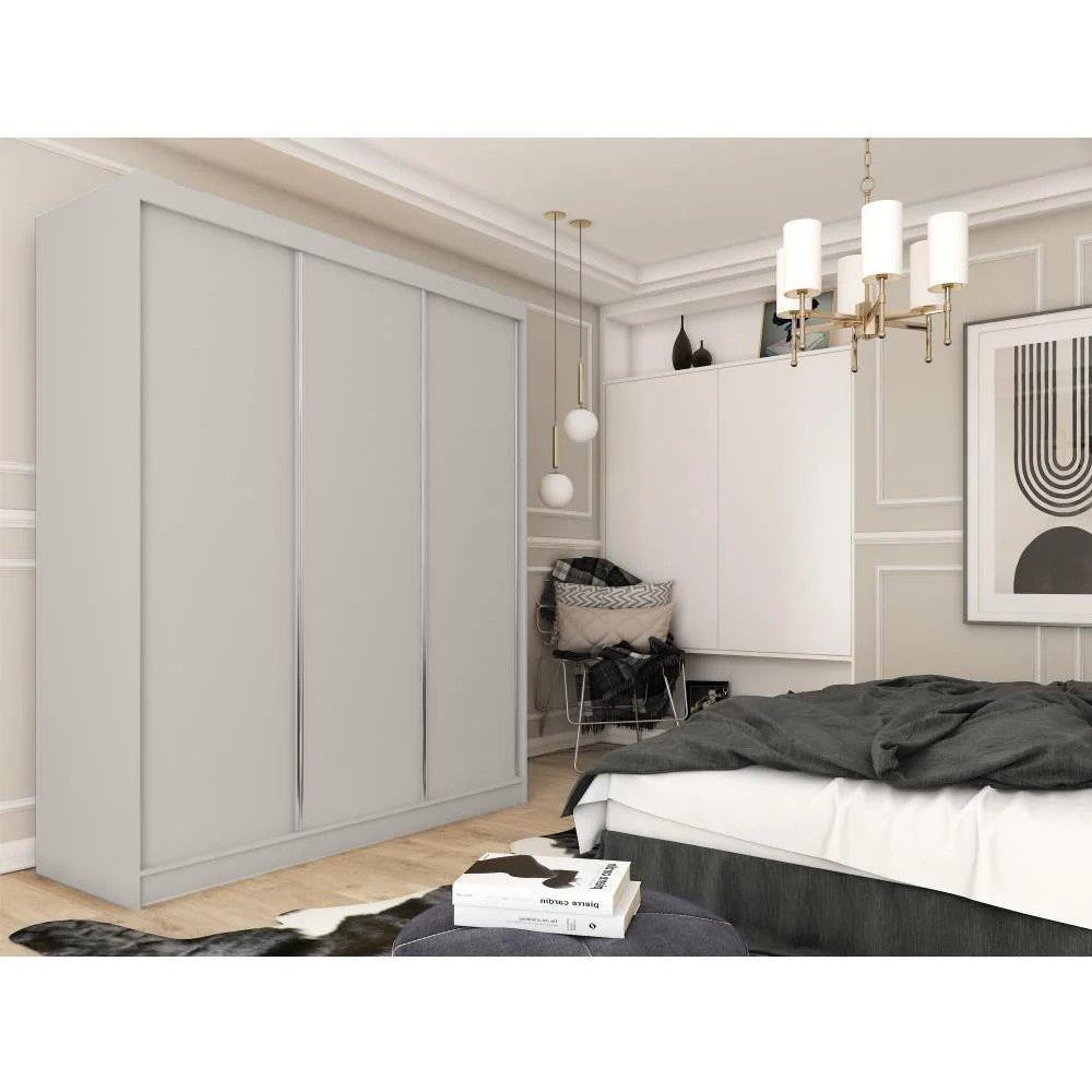 SCHWEBETÜRENSCHRANK Mario II 240/216/61 kaschmir mit Schubladen - Kaschmir, Holzwerkstoff (240/216/61cm) - Beautysofa