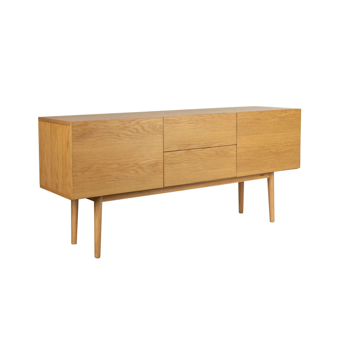 SIDEBOARD High On Wood mit 2 Schubladen 2 Türen - Beige, Holzwerkstoff (160/71.5/40cm) - Zuiver