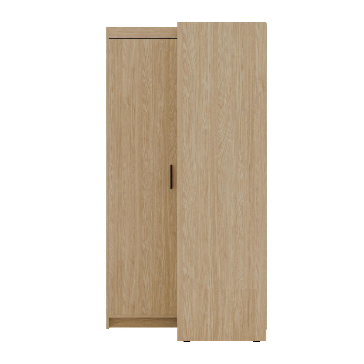 ECKSCHRANK Storicos Geölte Eiche 97,8/190,5/97,8 cm – Modern, ideal für Ecken - Eichefarben, Holzwerkstoff/Kunststoff (97.8/190.5/97.8cm) - AX Living