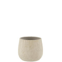 BLUMENTOPF SPIKKEL - Grau - 20/20/18.5 cm - Grau, Keramik (20/18.5cm) - J-Line