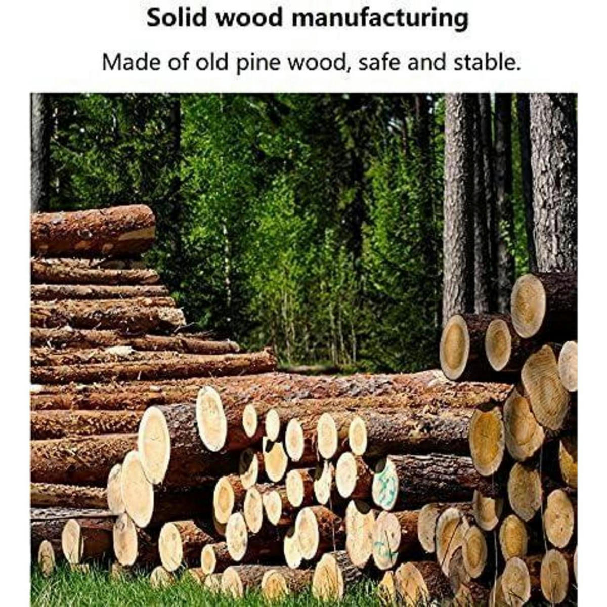 BÜCHERREGAL Massivholz 4-stöckig 128 cm - Braun, Holz (44/128/44cm)