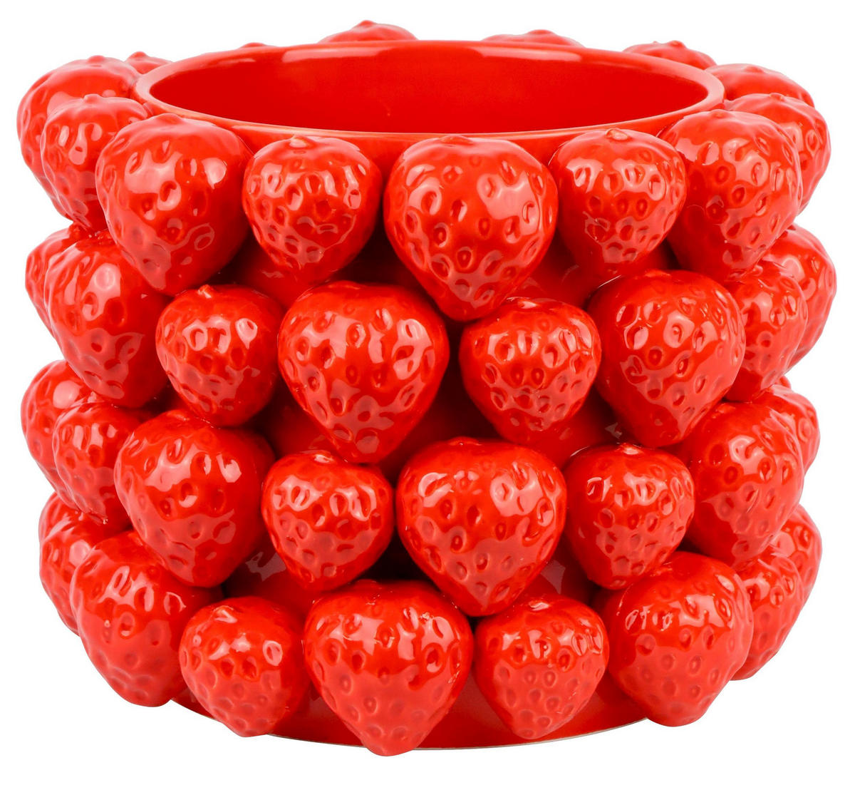 ÜBERTOPF Fragola ø24,5 cm - Rot, Keramik (24.5/18.5/24.5cm) - FURNARO