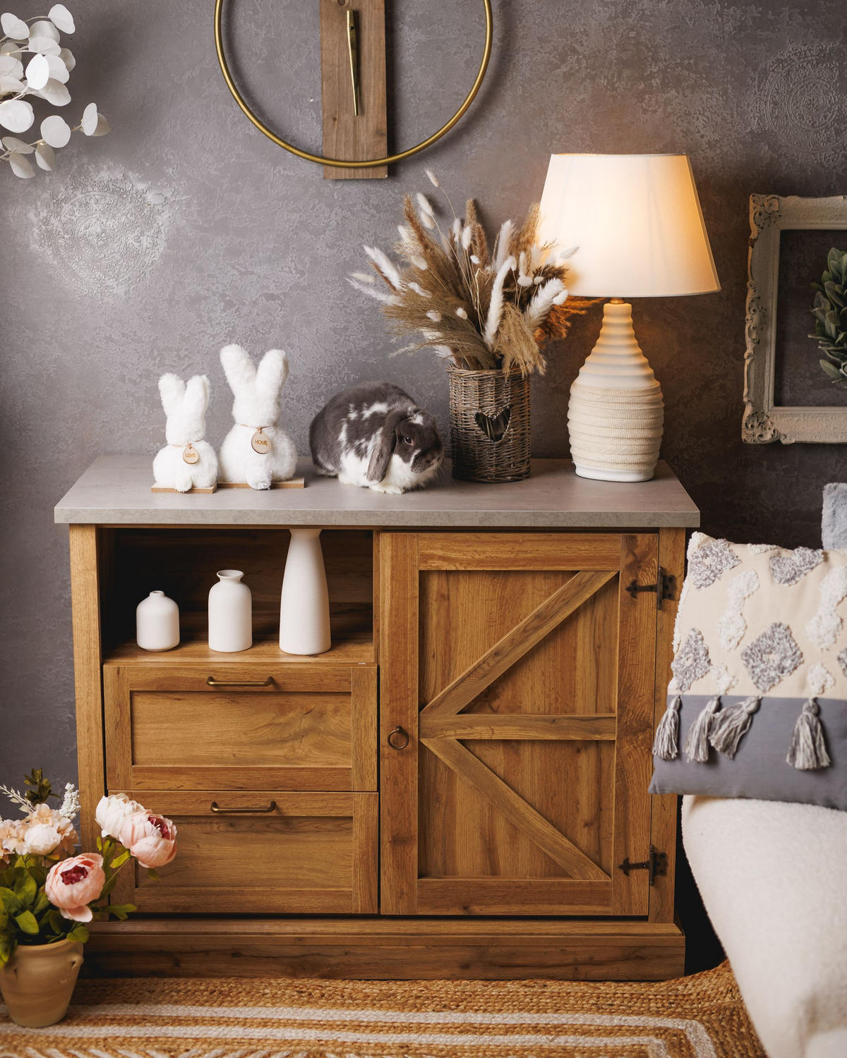 SIDEBOARD Světle hnědý Toronto - hnědá, kompozitní dřevo (101/79/40cm) - Beliani