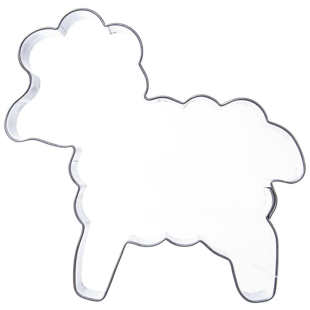 AUSSTECHFORM Lamm 10 cm Silber - Silberfarben, Metall (9/2.1/10cm) - Orion 