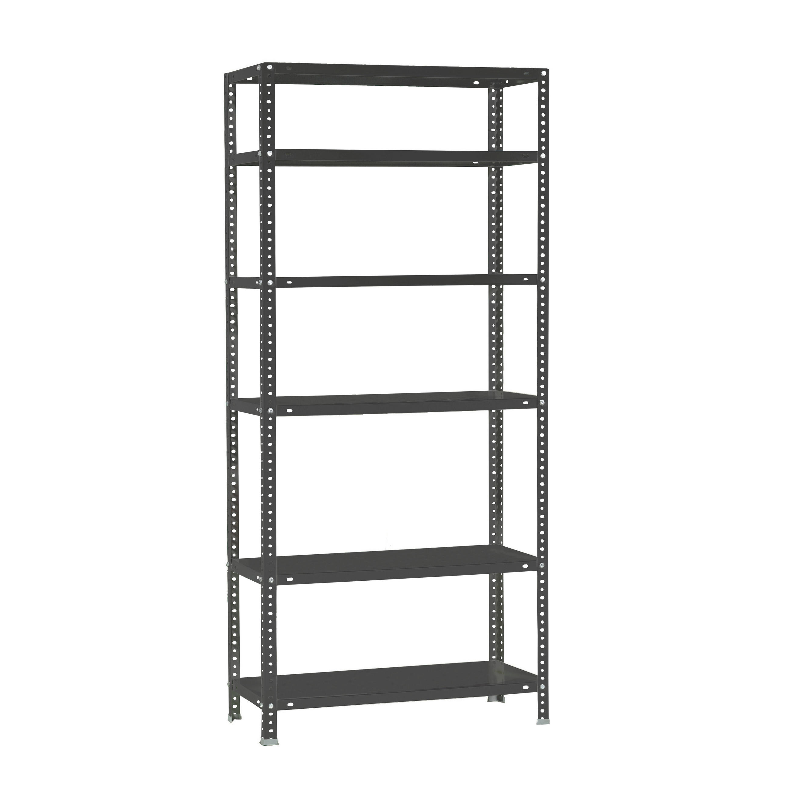 SCHRAUBREGAL PANDA TALL | HxBxT 200x80x50cm | 6 Fachböden | Fachlast 100kg | Anthrazit - Anthrazit, Metall (80/200/50cm) - PROREGAL