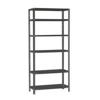 SCHRAUBREGAL PANDA TALL | HxBxT 200x80x50cm | 6 Fachböden | Fachlast 100kg | Anthrazit - Anthrazit, Metall (80/200/50cm) - PROREGAL