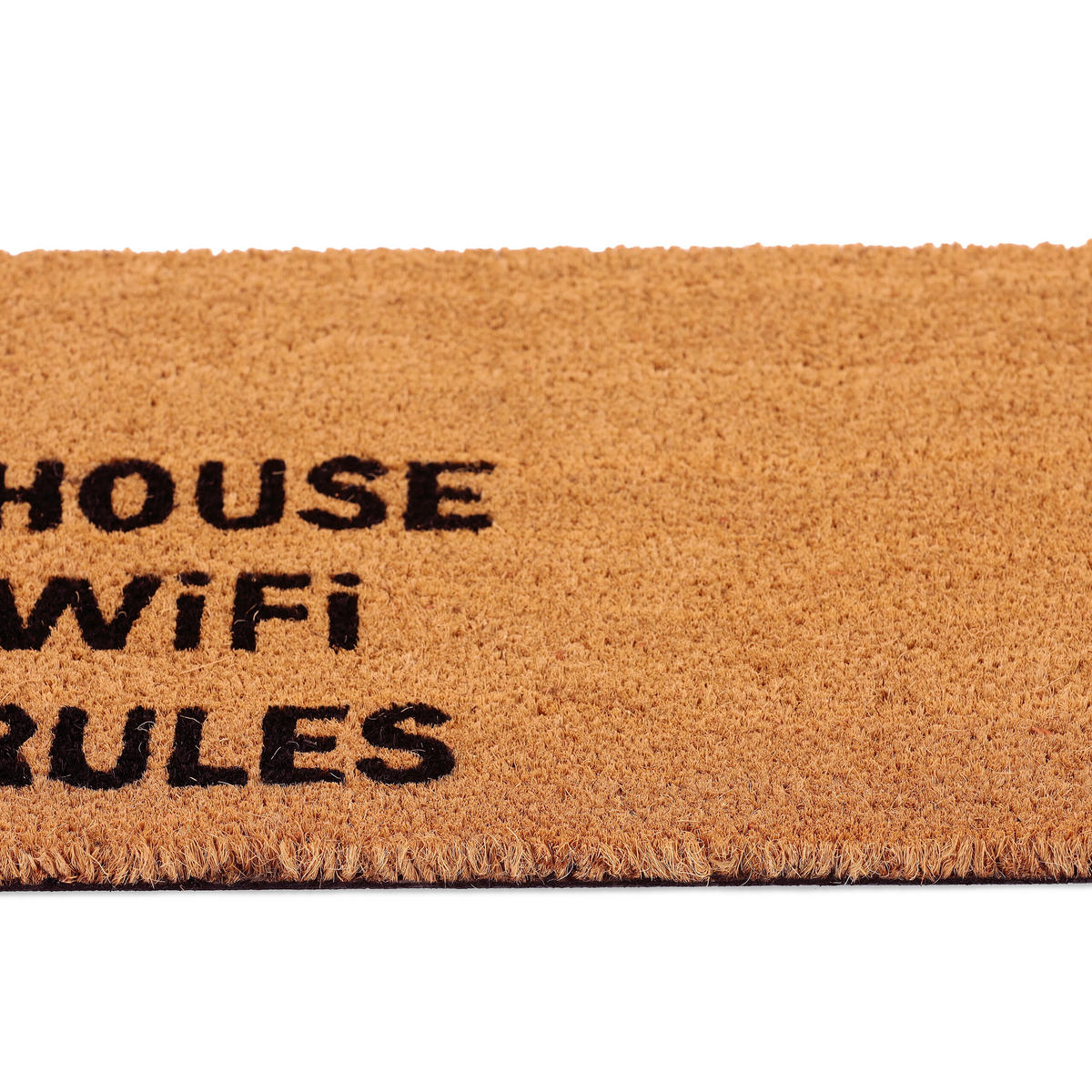 FUßMATTE - Hellbraun, Kunststoff/Textil (60/40cm) - Relaxdays