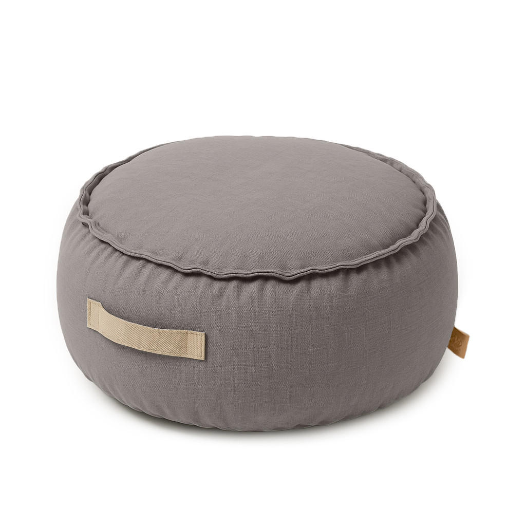 SITZPOUF Outzy für Kinder, Rund, Taupe - Taupe, Textil (65/20/65cm) - MeowBaby