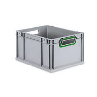 EUROBOX Nextgen Color 22x30x40cm 20 Liter Griffe Grün Offen - Grün, Kunststoff (30/22/40cm) - PROREGAL