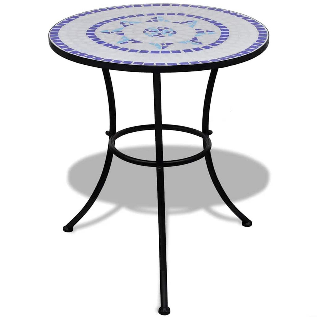 GARTENTISCH Tischar 60/70/60 cm - Blau, Naturmaterialien (60/60/70cm) - ZMH