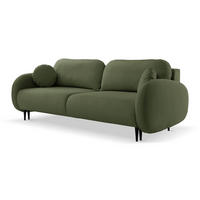 SOFA Dunkelgrün SOFTI Schlafsofa - Grün, Textil (232/95/109cm) - Sepro Meble