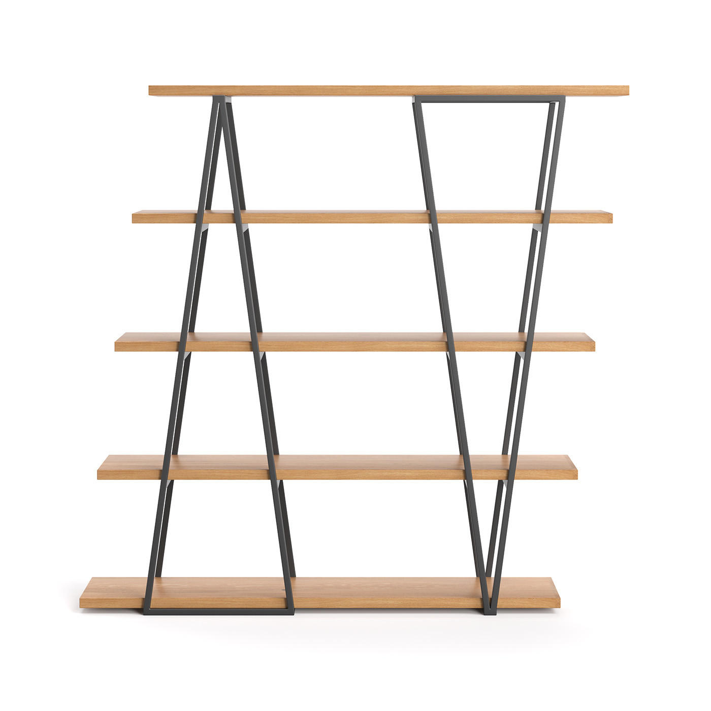 REGAL Tilt aus massivem Eichenholz - Eichefarben/Naturfarben, Holz (170/165/39cm) - Danzz