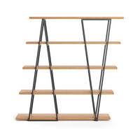 REGAL Tilt aus massivem Eichenholz - Eichefarben/Naturfarben, Holz (170/165/39cm) - Danzz