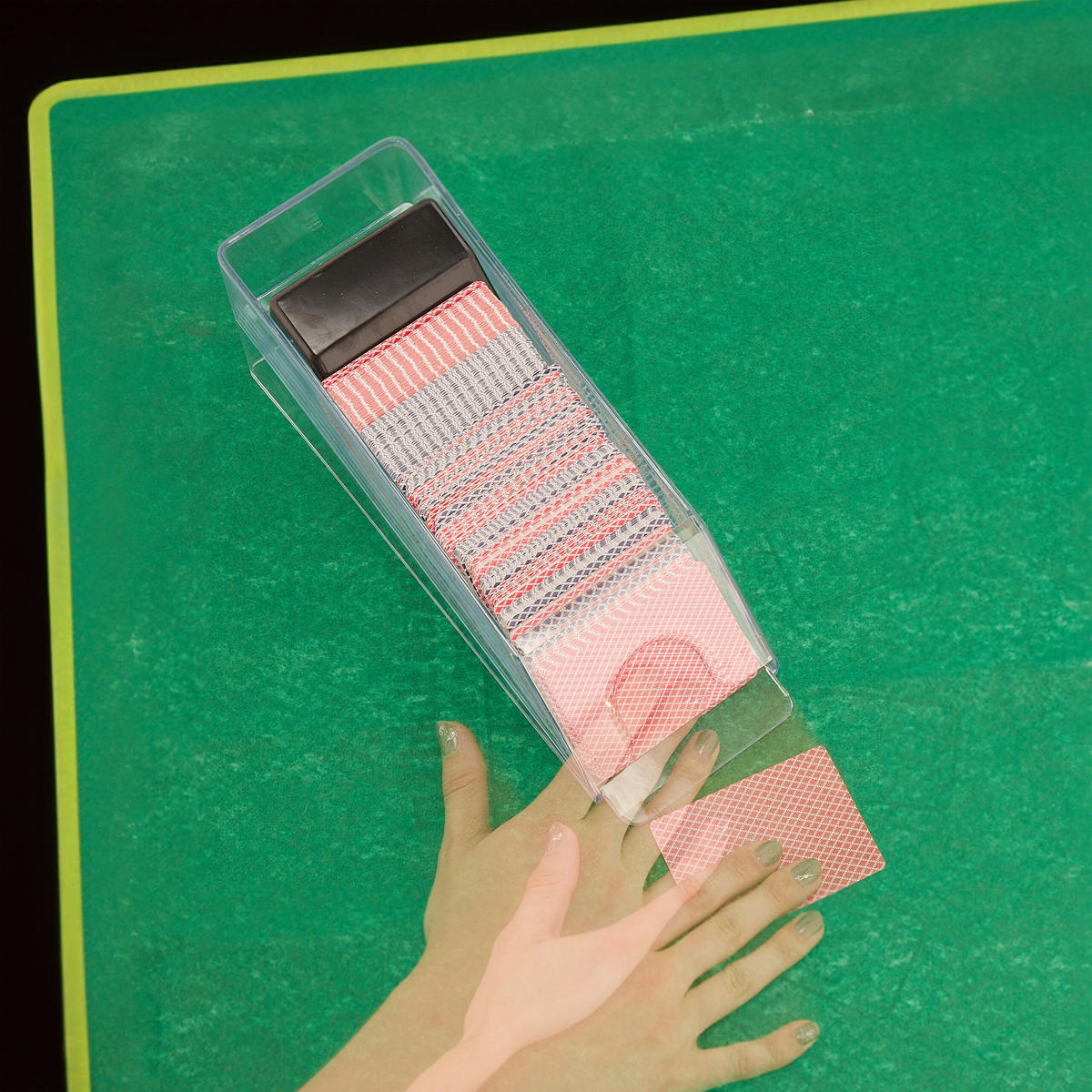 KARTENSCHLITTEN - Transparent, Kunststoff/Metall (10/29cm) - Relaxdays