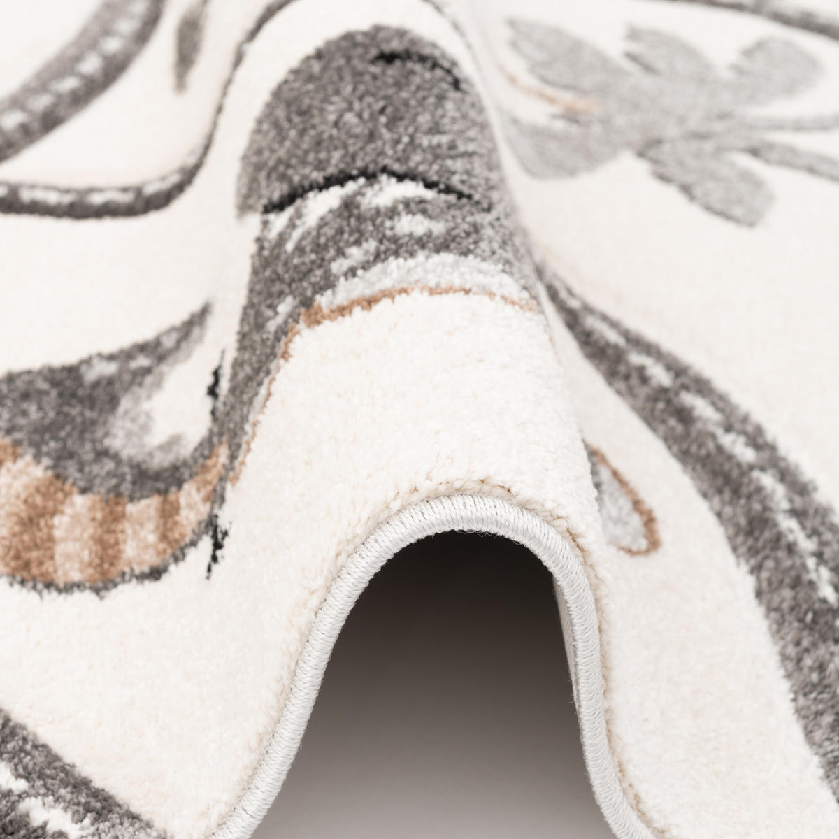KINDER TEPPICH MAUI KIDS DINO STRASSENTEPPICH - Beige, Textil (200/290cm) - Pergamon