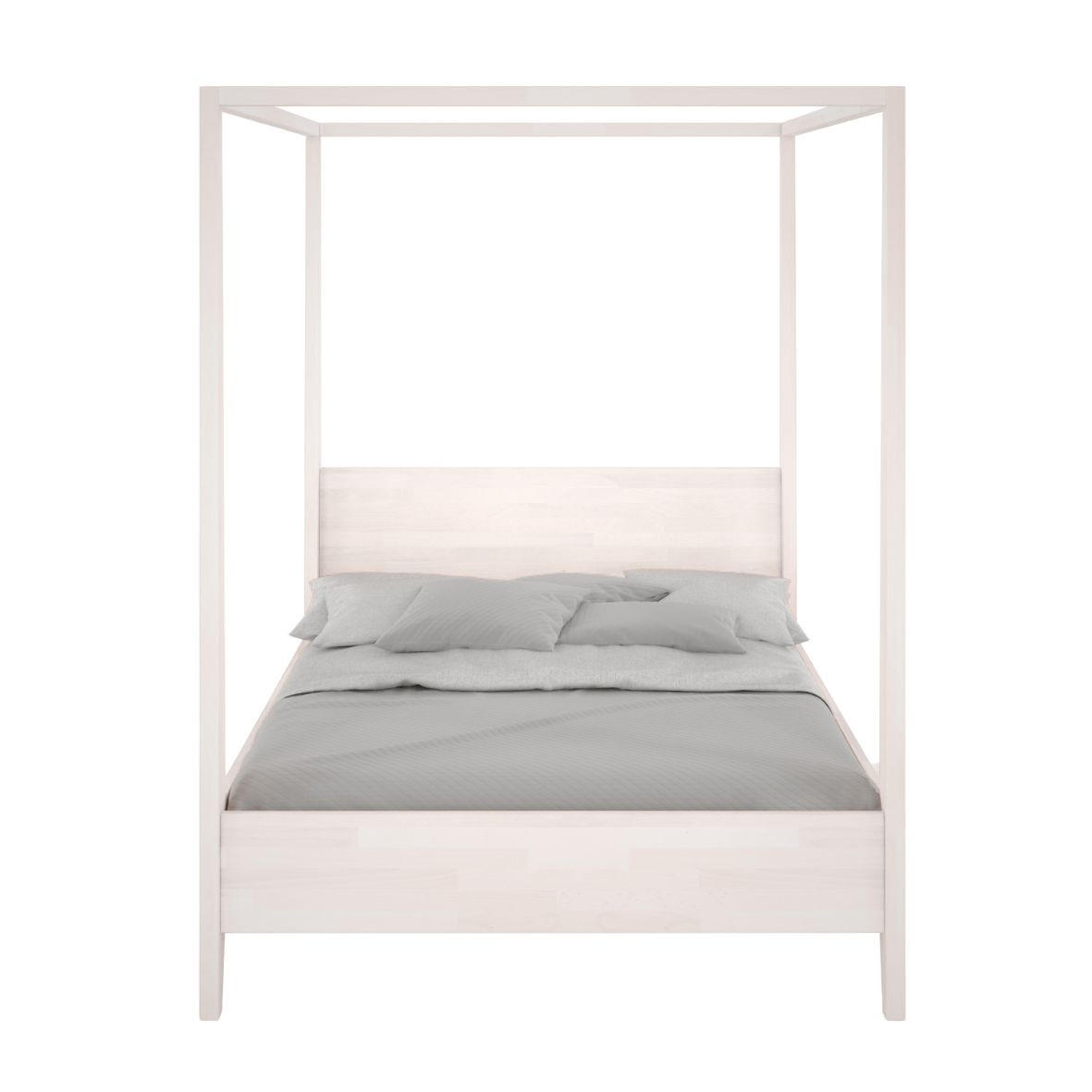 HIMMELBETT Canopy 140/200 in Weiß - Weiß, Holz/Buchenholz (140/200cm) - Visby