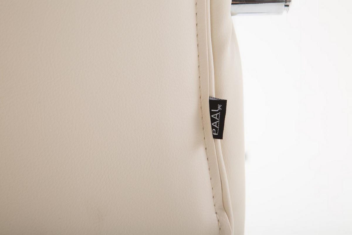 BÜROSTUHL Volute, Kunstleder Creme - Creme, Textil/Metall (65/125/73cm) - TPFLiving