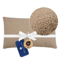 FELLKISSEN, Bouclé Teddy Zierkissen Flauschkissen Dekokissen Beige 30x50cm - Beige, Textil (30/50cm) - nordic coast company