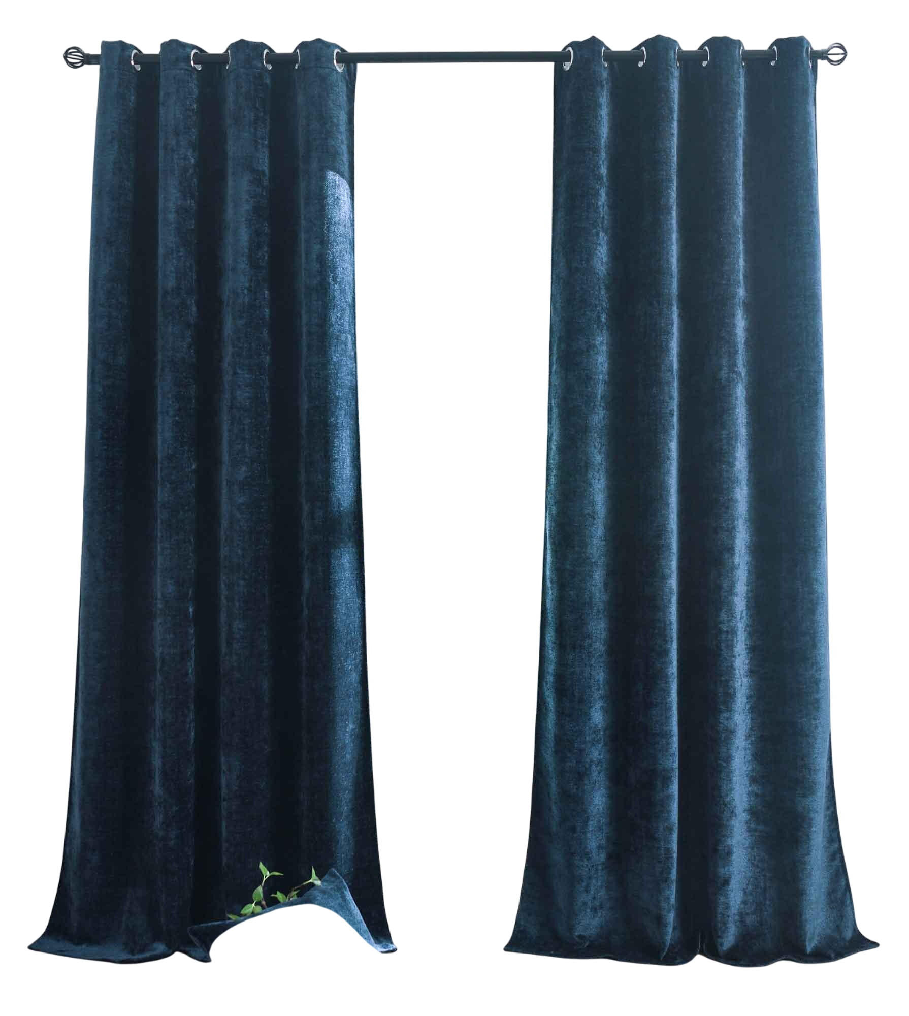 VORHANG 2ER SET »Nürnberg« HxB 245x135 cm Blau - Blau, Textil (135/245cm) - Gardinenbox
