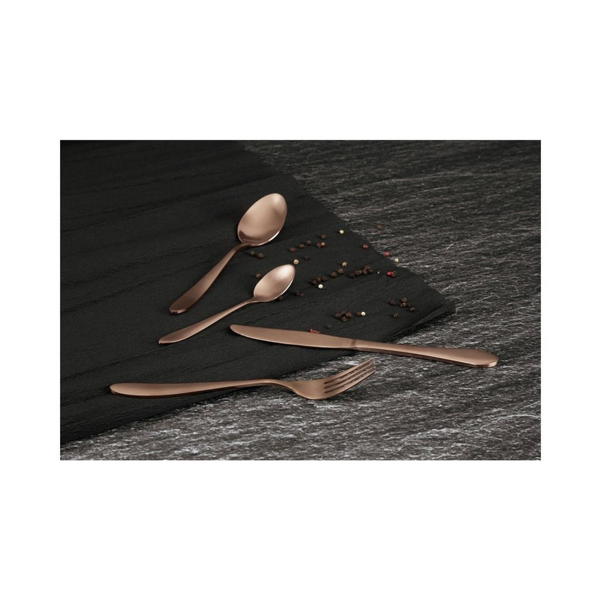 BESTECKSET Braun 30/20/8 cm BH3076 - Braun, Metall - Berlinger Haus