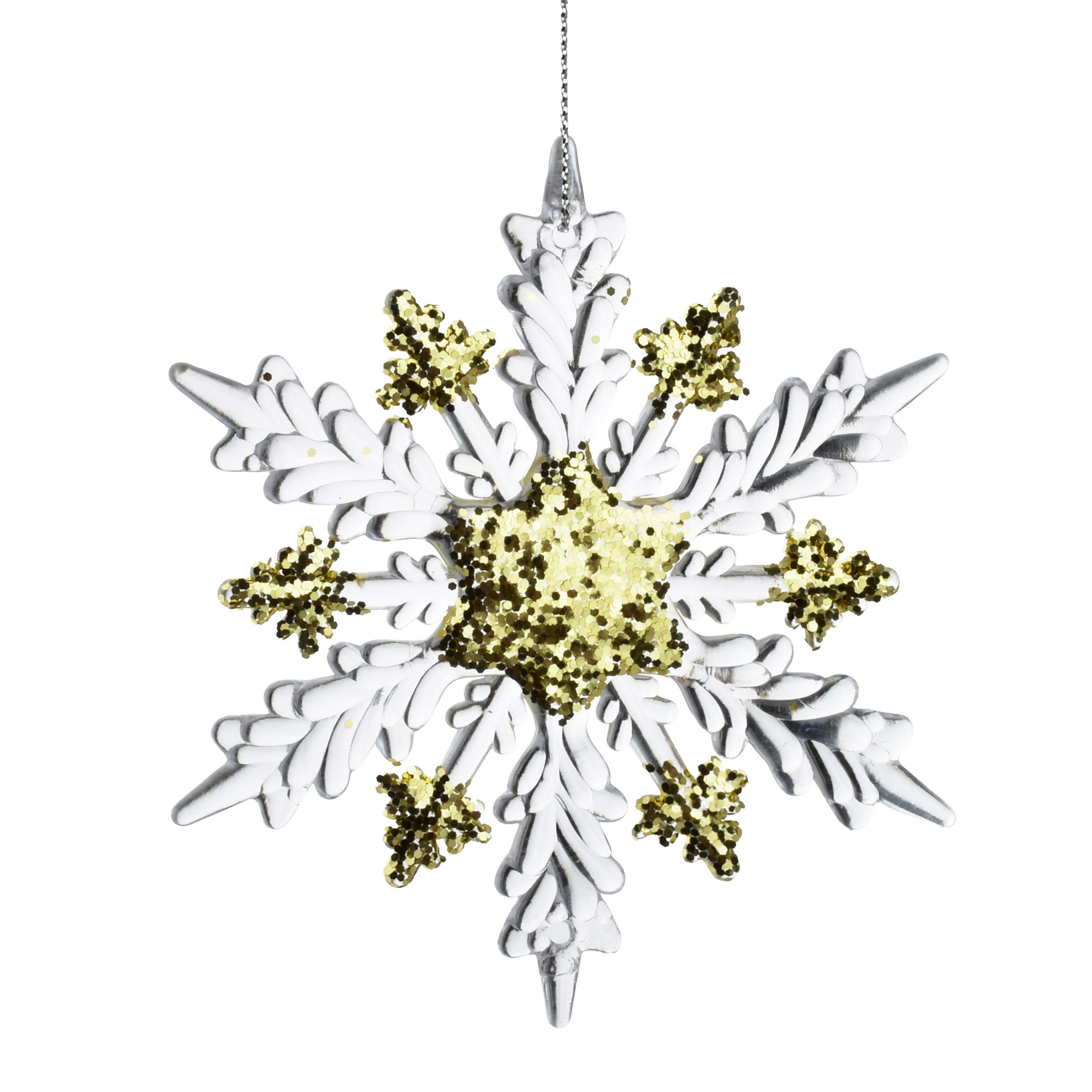 Mondex Christbaumanhänger Gold 12x2.5x12 cm