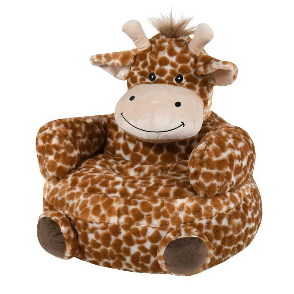 KINDERSITZSACK Giraffe 45/45 cm - Braun, Textil (45/45/45cm)