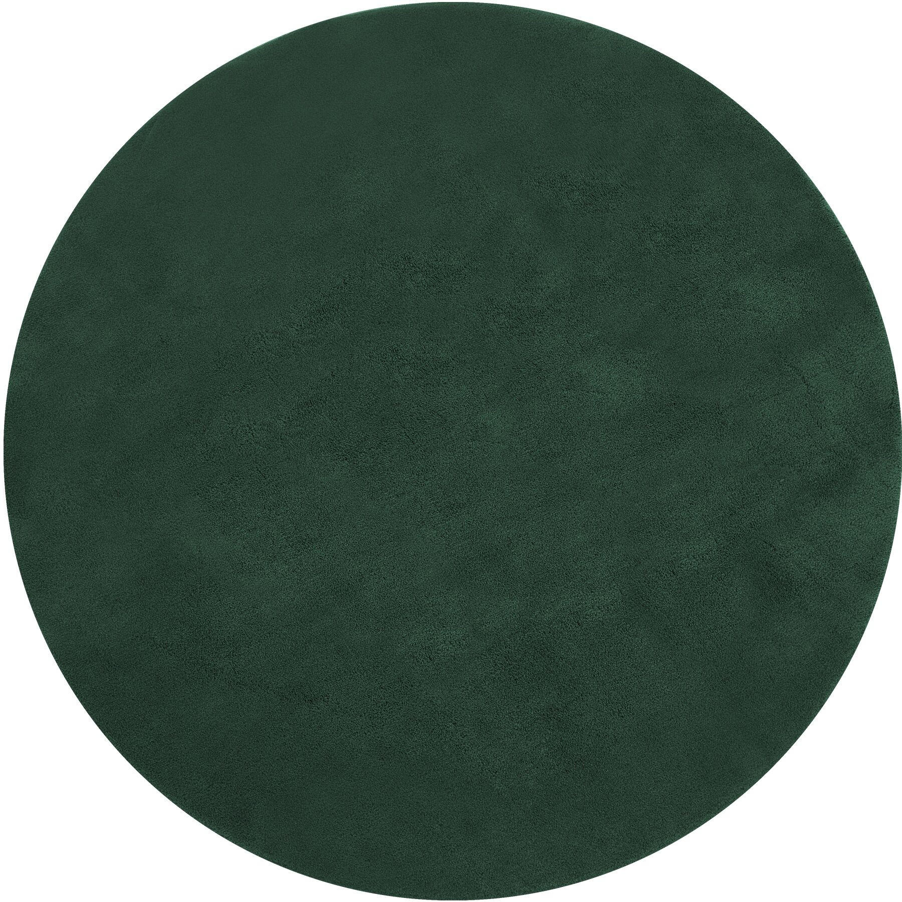 KURZFLORTEPPICH Soft Zone,rutschfeste Unterseite,grün - Grün, Kunststoff (120/120cm) - tectake