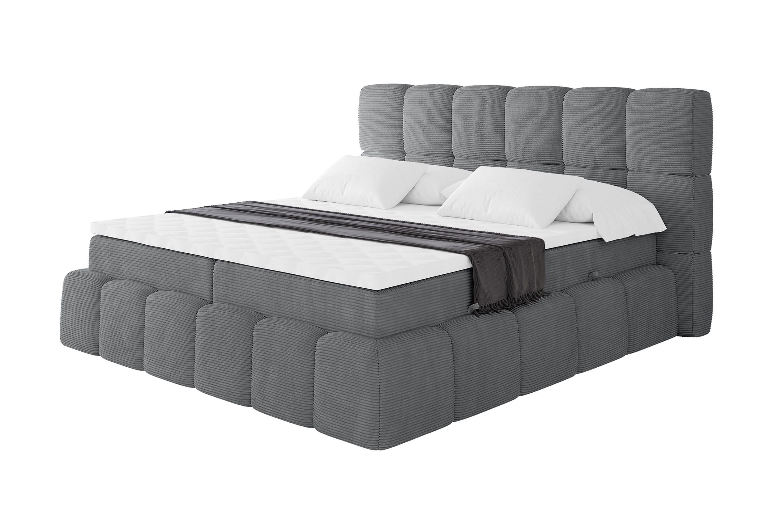 Altdecor Boxbett Graphit 200x200 cm