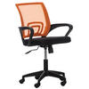 DREHSTUHL Microfaser orange - Schwarz/Orange, Kunststoff/Textil (62/84/50cm) - CLP