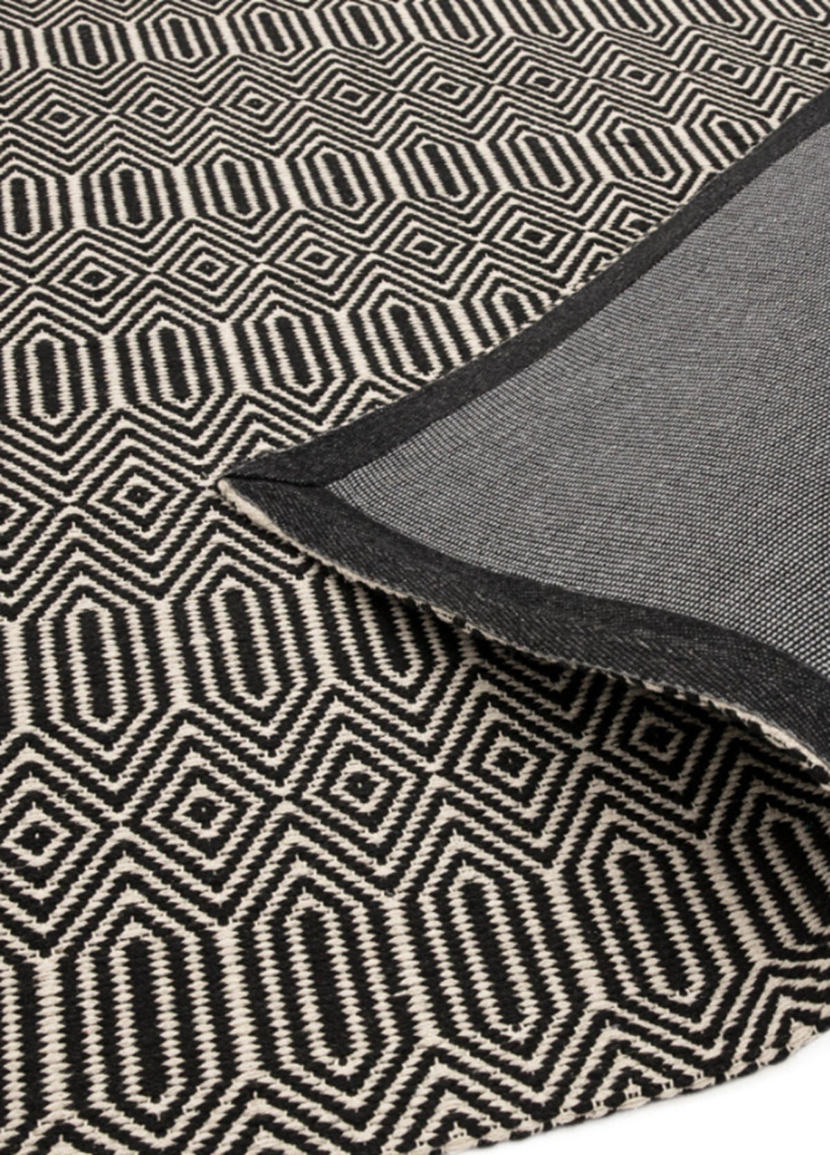 TEPPICH handgewebt Berber Wolle & Baumwolle SILWAN Schwarz 160 x 230 cm - Schwarz, Naturmaterialien (160/230cm) - Novatrend