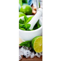 GLASBILD 30x80 cm Küche Limette grün - Gelb, Glas (30/80cm) - artissimo