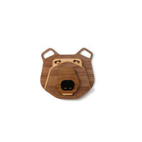 WANDDEKO MASKE 25/24 cm - Beige/Schwarz, Holzwerkstoff/Kunststoff (25/24/1cm) - KUNSTLOFT