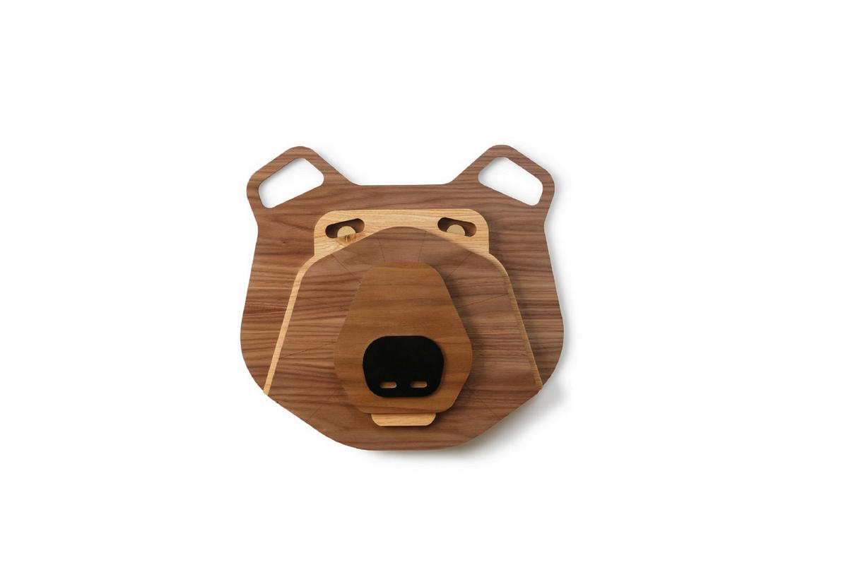 WANDDEKO MASKE 25/24 cm - Beige/Schwarz, Holzwerkstoff/Kunststoff (25/24/1cm) - KUNSTLOFT