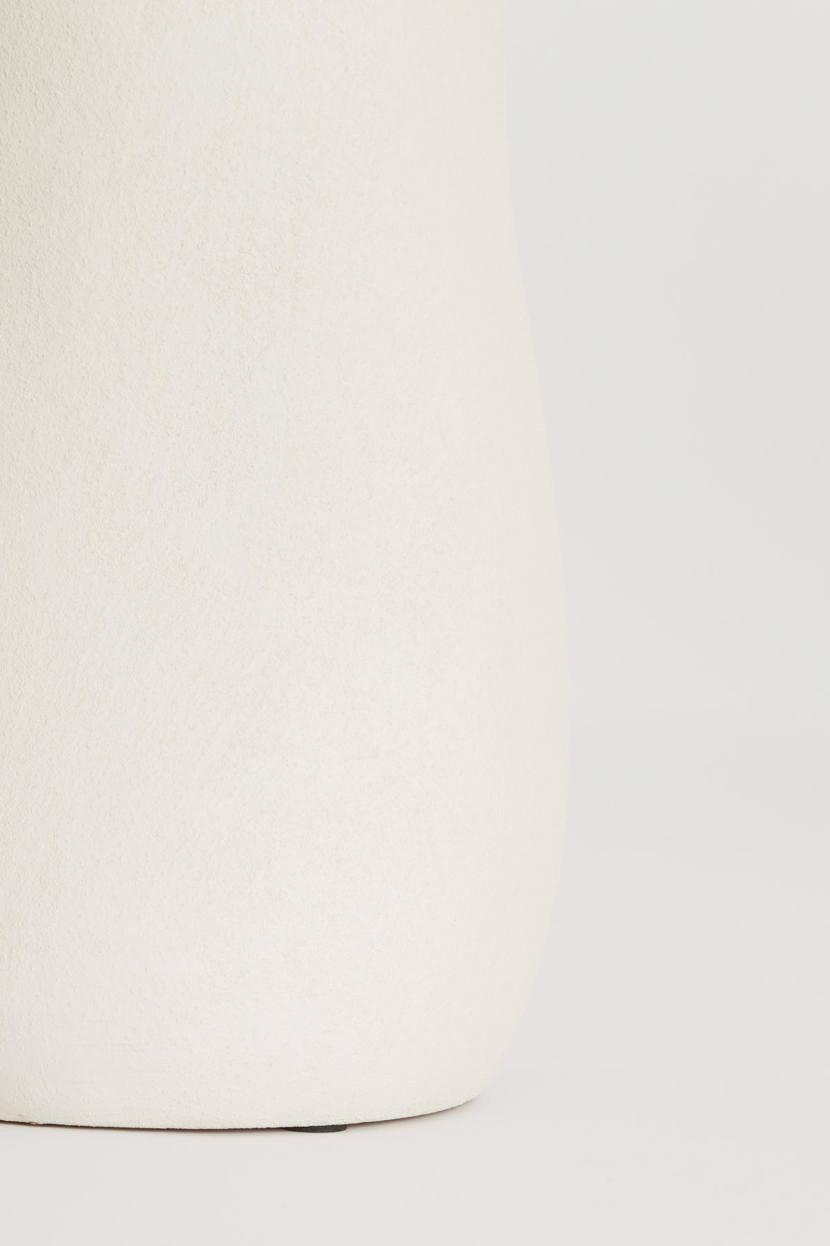 VAZE Serafina Weiß 15.5/15.5/38 cm - Weiß, Keramik (38cm) - Light & Living