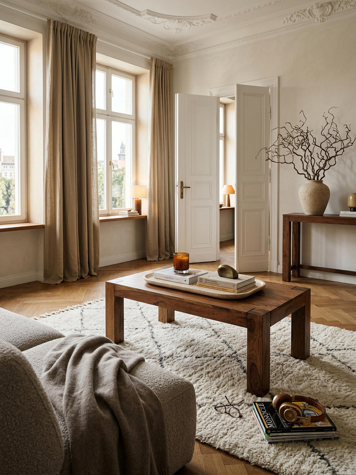 COUCHTISCH aus Akazienholz, rustikal, quadratisch, handgefertigt, Braun 110x60x40 cm - Braun, Holz (60/110/40cm) - KADIMA DESIGN