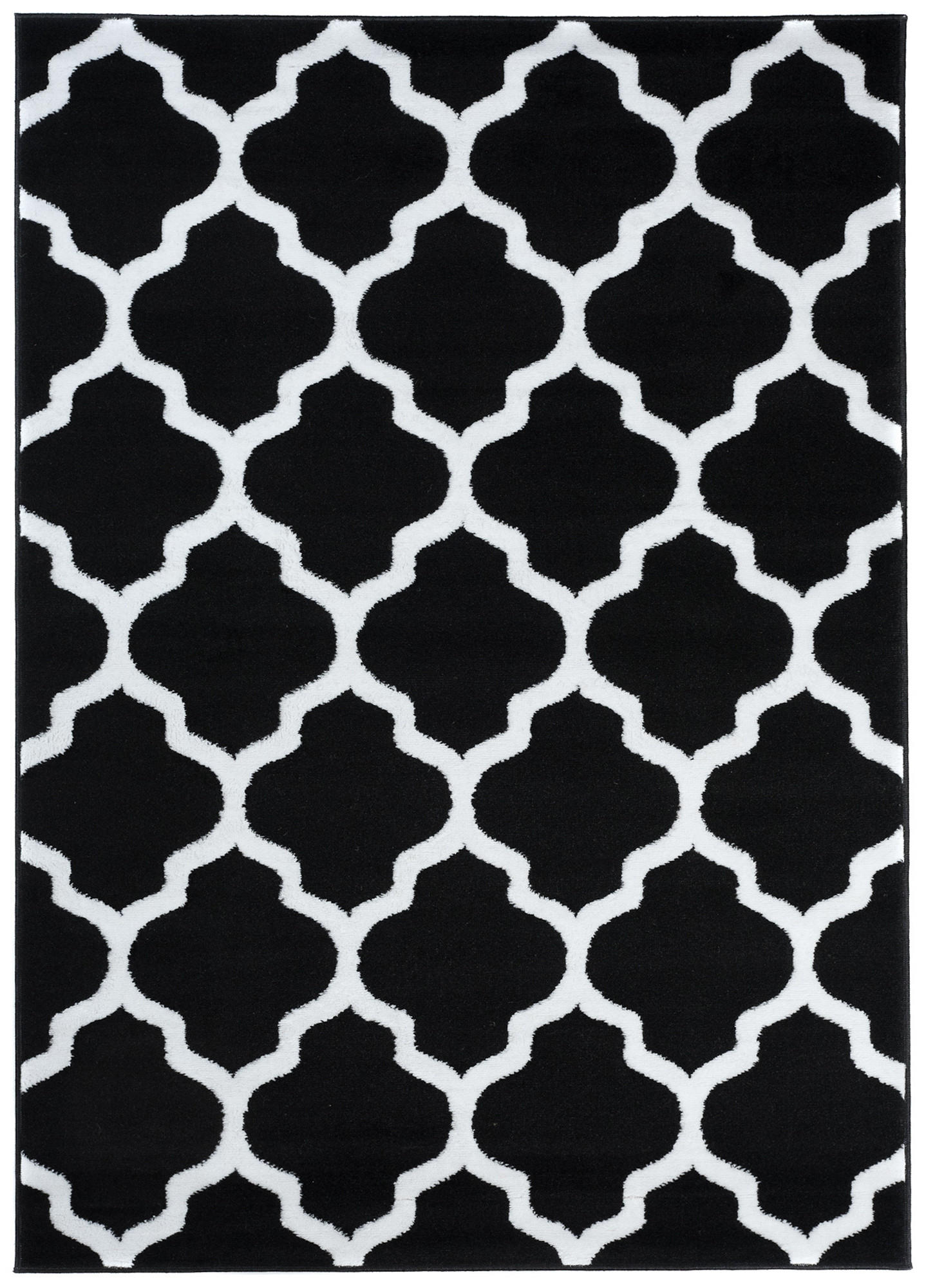 TEPPICH LUXURY Schwarz Marokkanisch Geometrisch 250/300 cm - Schwarz, Textil (250/300cm) - Tapiso