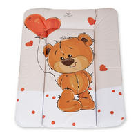 WICKELAUFLAGE Soft 50 x 70 cm braun waschbar, gepolstert, erhöhter Rand, Rutschschutz, bis 11 kg - Braun, Kunststoff (50/70cm) - Cangaroo