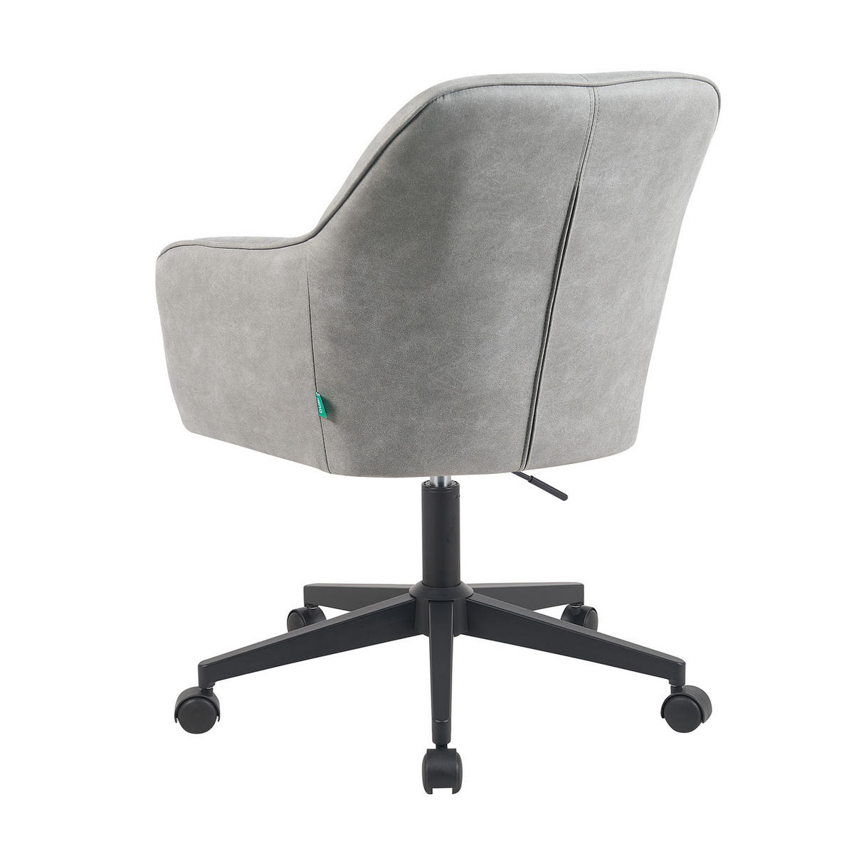 BÜROSTUHL Mika-Nika - Hellgrau/Schwarz, Textil/Metall (60/84/65cm) - DUBI Möbel