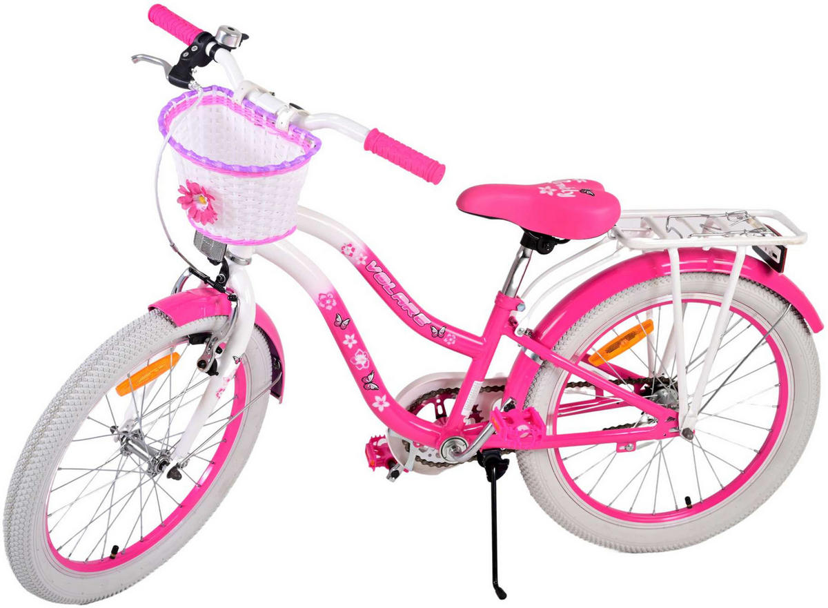 KINDERFAHRRAD Lovely - Mädchen - 20 Zoll - Rücktritt + Handbremse - Rosa - Rosa, Metall (82cm) - TPFSports
