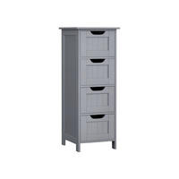 BEISTELLSCHRANK LUSAKA - Grau, Holzwerkstoff (30/82/30cm) - Hansiro