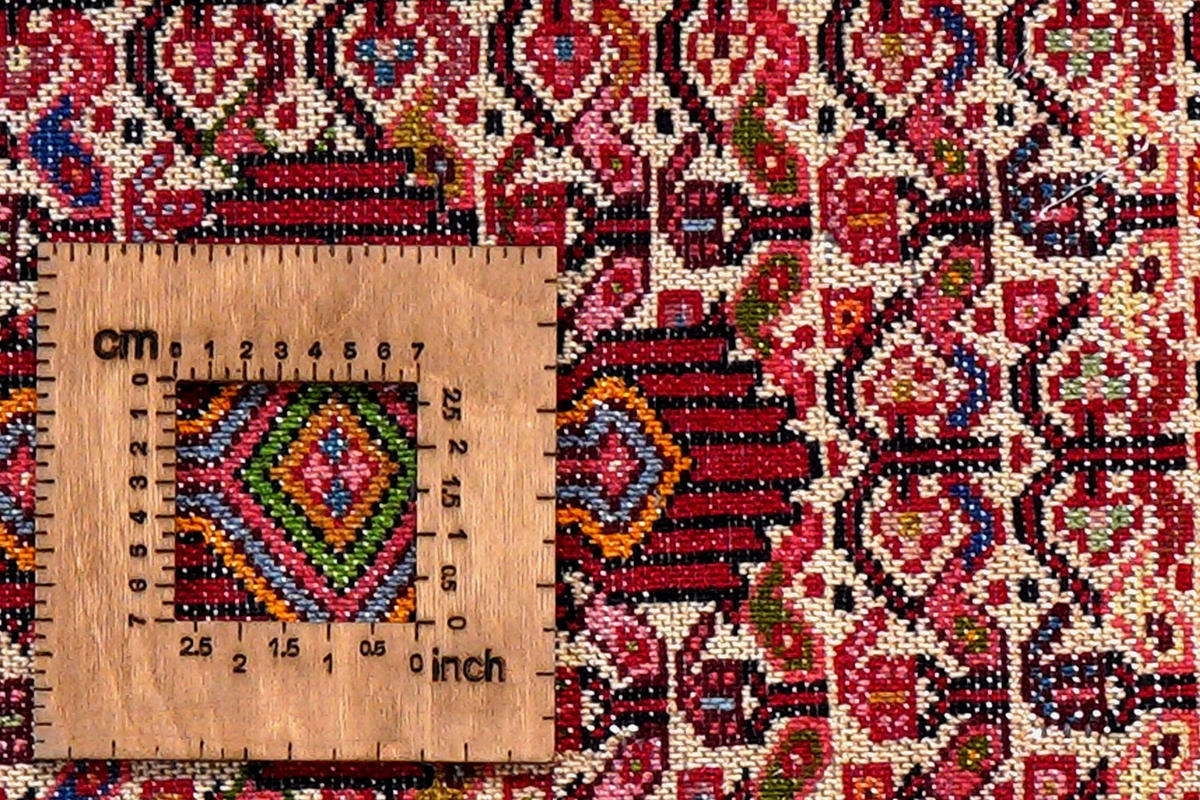 ORIENTTEPPICH handgeknüpft Assadabad Beige, Rot 102/70 cm Schurwolle - Beige/Rot, Textil (70/102cm) - Looma