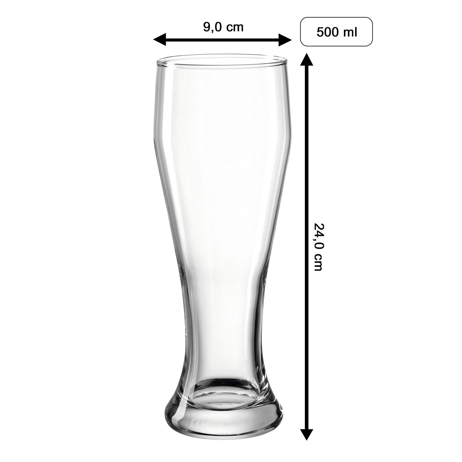 Thumbnail - Luxentu Weizenbierglas, Transparent, Glas, Essen & Trinken, Gläser, Biergläser