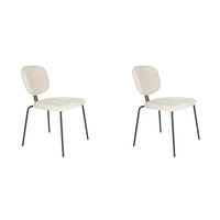 ESSZIMMERSTUHL Bouton - Beige - 59/50/78 cm - 2er-Set - Beige, Textil (50/78/59cm) - Novel