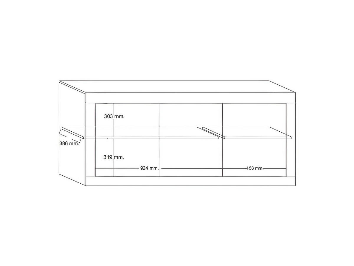 BUFFET 3 Türen Initial - L160 cm - Weiß, Holz (160/85.8/42cm) - Vente-Unique