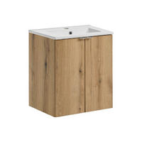 WASCHTISCHKOMBI 50 cm 2Teile - Nova Oak N BM263 in Coast Evoke Oak - Eiche Wotan, Holz (50/57/40cm)