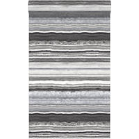 TAPETE Marmor-Optik 53 cm x 10.05 m - Schwarz, Papier (53/1000cm) - Origin Wallcoverings