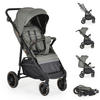 BUGGY Sommer grau Kinderbuggy, Sonnendach, EVA-Räder, verstellbar - Grau, Metall (95/58/110cm) - Moni